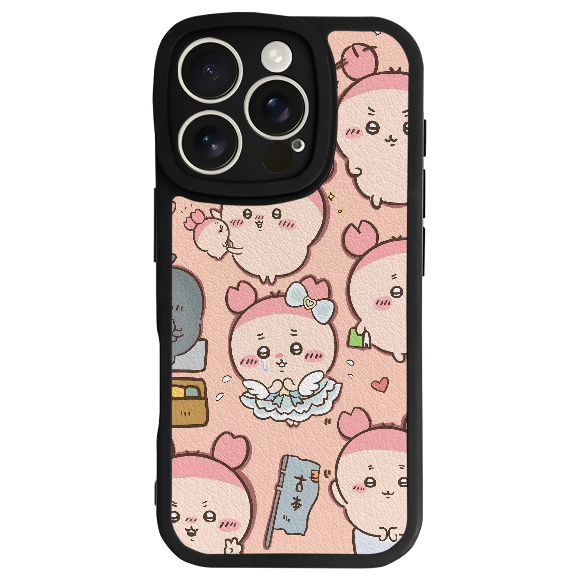 （画像用） ちいかわ Chii-kawa 【iPhone 16シリーズ対応】シリコンスマホケース（レザー調） 材質：シリコン